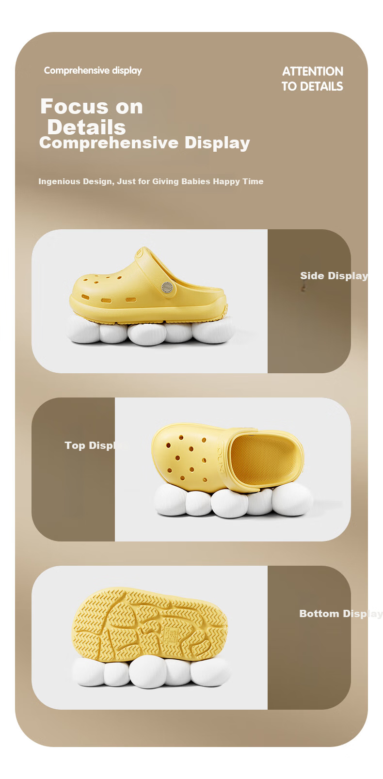 Puxi Children's Outdoor Breathable Sandal Shoes Unisex Pearl White Size 28-29 (190mm) 9