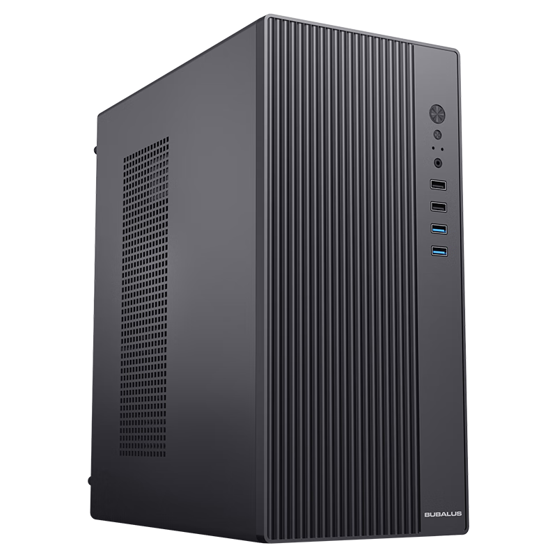 BUBALUS Lingtuo SG Desktop Computer Case (Semibaked SGCC Material/0.8mm Thick Galvanized Steel Plate/M-ATX Motherboard Compatible/USB3.0/Independent Lock for Motherboard Base Plate)