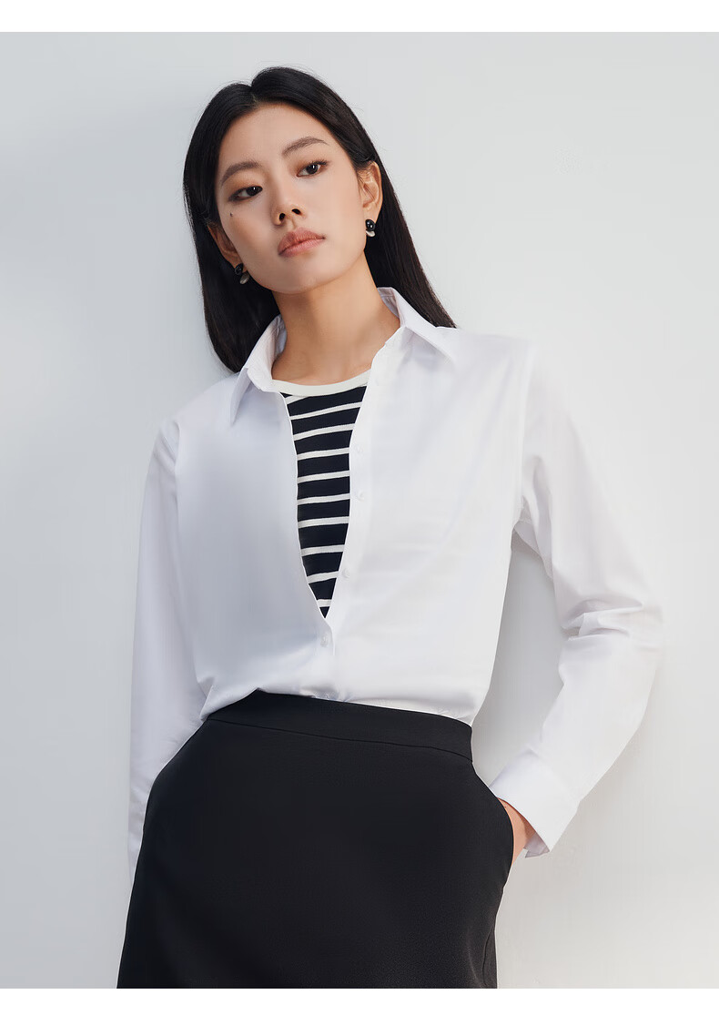 G2000 Women's Autumn Winter Business Commuter Long Sleeve Shirt Cotton Comfortable Mall Same Style 6