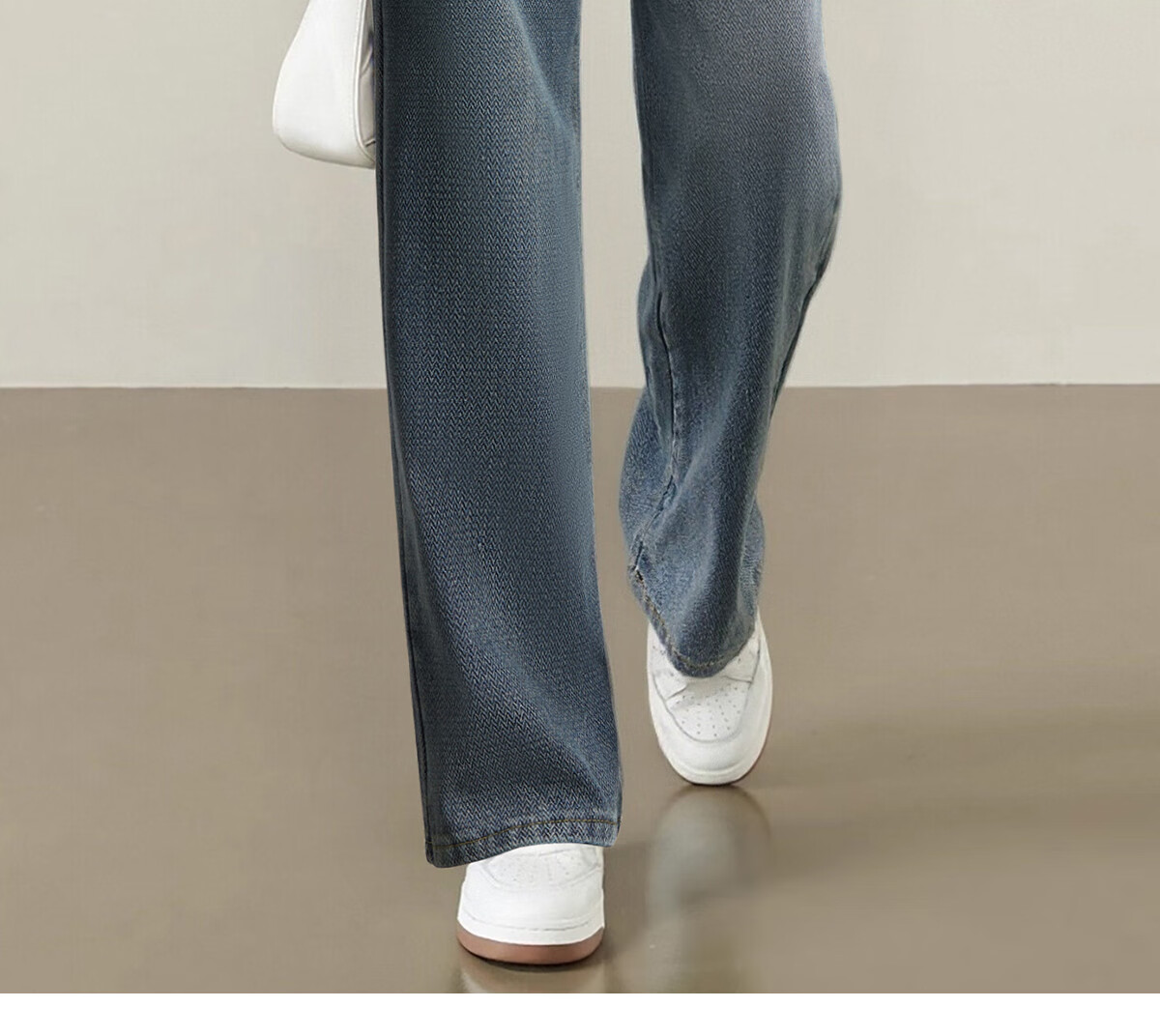 Chushen Women's Spring and Autumn High Waist Slim Straight Vintage Denim Jeans S51N063 1