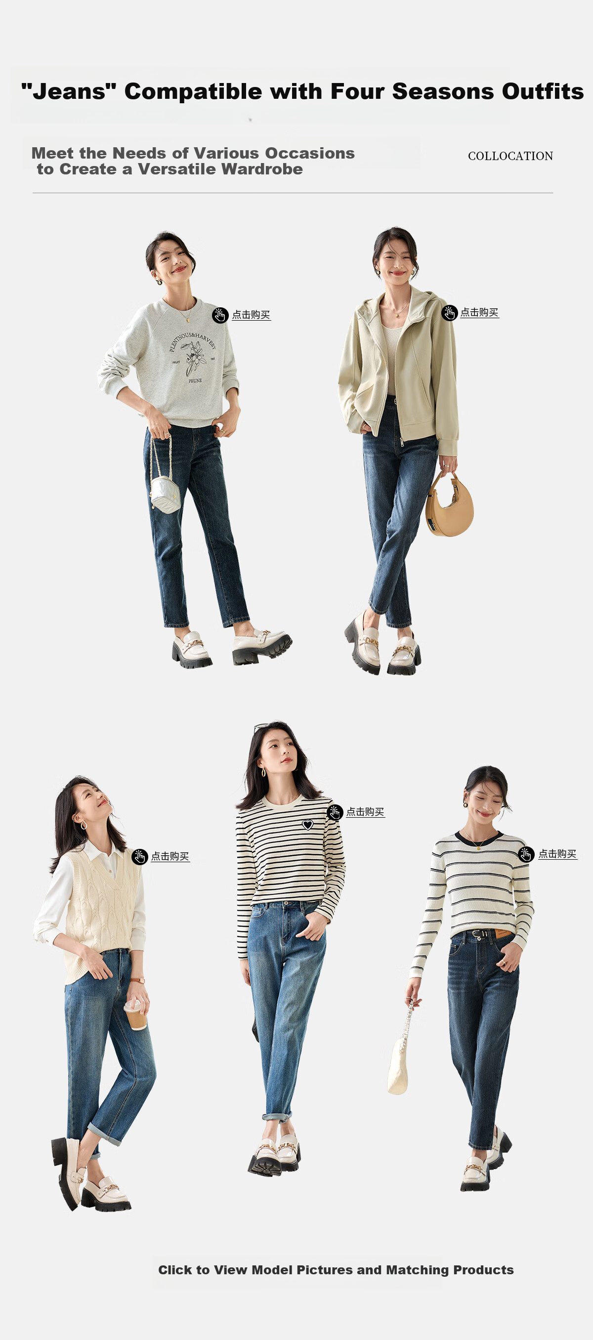 Chushen Women's High-Waisted Vintage Slim-Fit Jeans with Stylish Design And Functional Pockets, Straight-Leg Trousers S143N1001 6