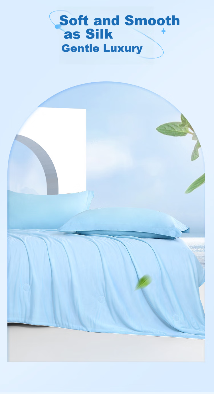FUANNA Deep Sleep Double-Sided Cooling Comforter, Washable Summer Quilt for Single Or Double Bed, Air Conditioning Comforter, Gift Idea, 203×229cm 7