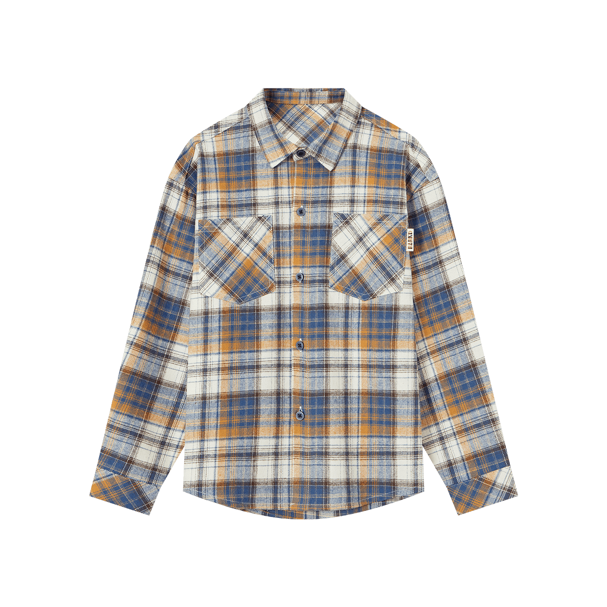 Duoduo Home [Green Blue Tune] Boys' Shirt 2025 Spring Season Change Children's Lightweight Jacket Soft Cotton Shirt for Older Kids