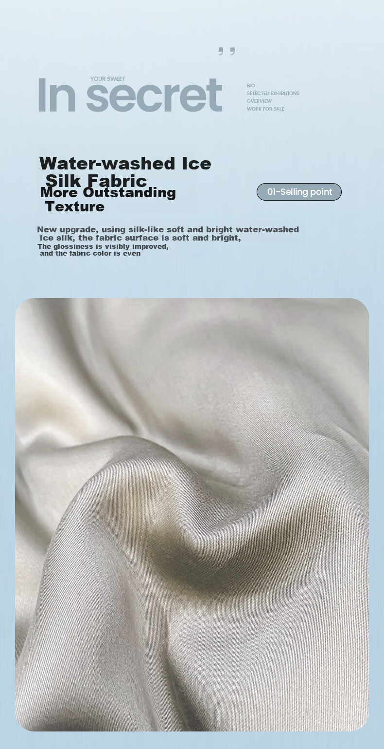 Wuyinliangpin Class A Imitation Tencel Duvet Cover, Single Piece, Ice Silk Quilt Cover, Printed Flying Edge, Summer Double Bedroom Duvet Cover, 200*230cm 3