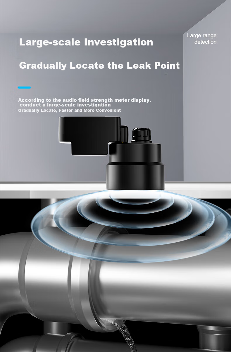 Honggong Leak Detector, Listening Device for Pipes And Hidden Pipes, Water Leak Locator, Sound Detector + Audio Field Strength Meter 5