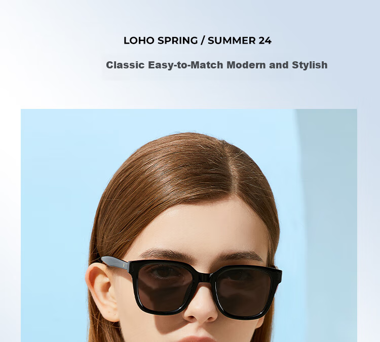 LOHO 2026 New Sunglasses for Women, Square Frame, UV Protection, Fashionable Men's Driving Sunglasses, Anti-UV Eyes LH09638 5