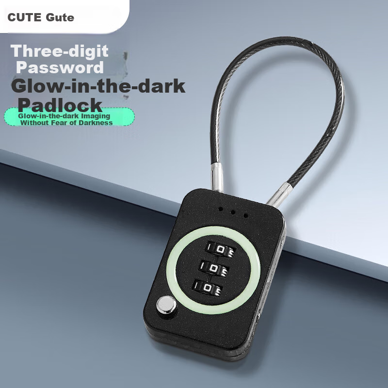 GUTE Three-Digit Combination Padlock for Backpacks, Luggage, Outdoor Waterproof Rust-Proof Lock for Suitcases, Dormitory Lockers, Gym Lockers And Storage Cabinets