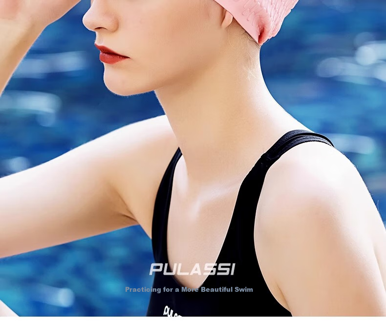 PULASSI Swimming Cap for Women, Adult Universal Waterproof Non-Binding 2026 New Long Hair Enlarged Silicone Swim Cap, White 6
