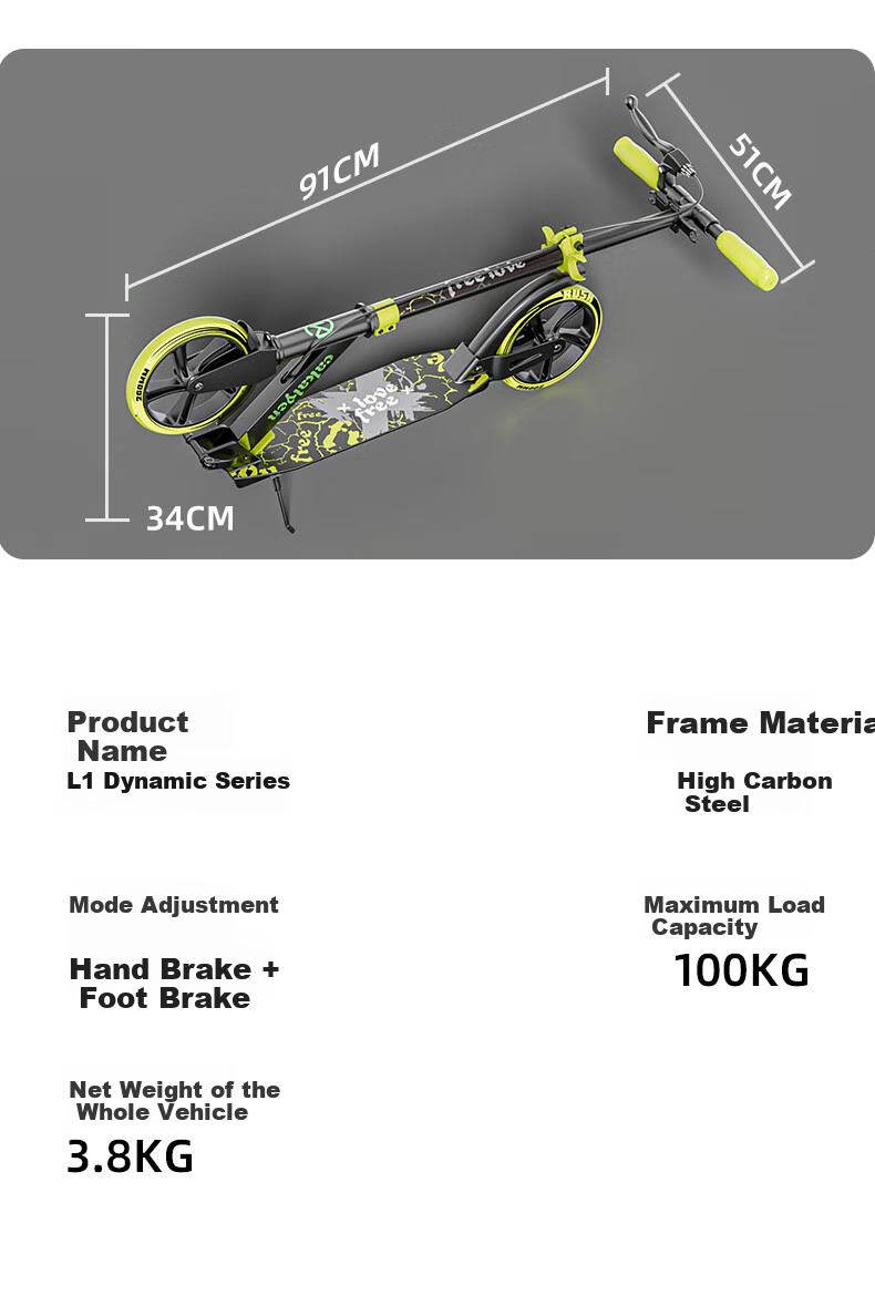 Cakalyen Children's Scooter for Ages 6-12 Adult Commuter Tool Balance Bike for Boys And Girls to Use at Work 13