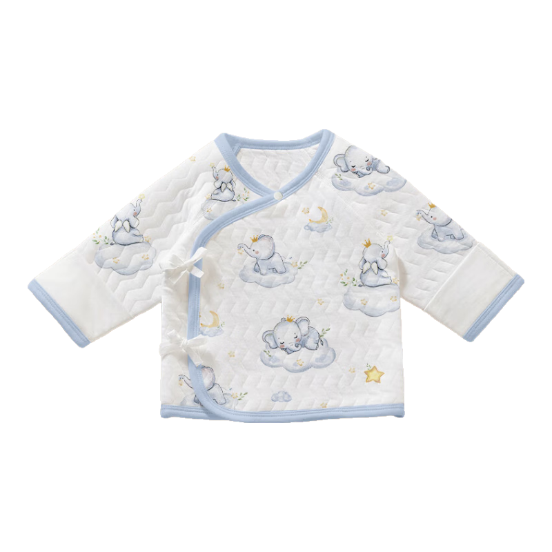 Aibedila Baby Half-Back Romper Newborn Autumn Winter Quilted Air Layer Warm A-Class Cotton Infant Onesie