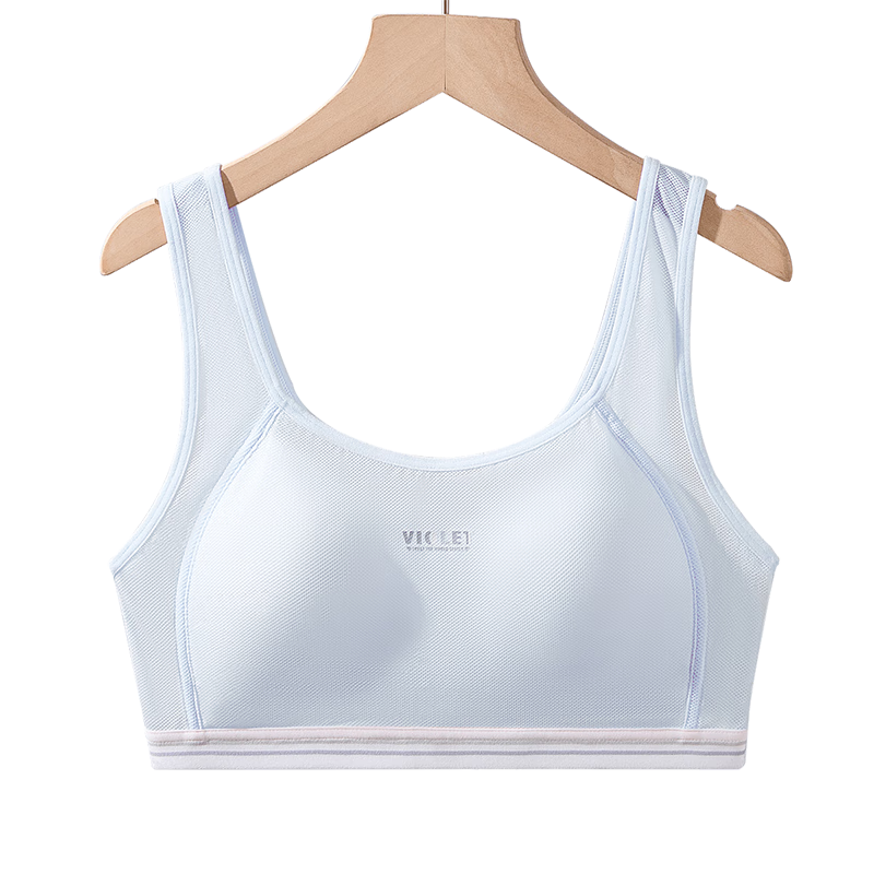 Cosmo Lady Girls' Children's Underwear Vest-Style Development Bra Mesh Thin Breathable Quick-Dry Anti-Poke Single Piece