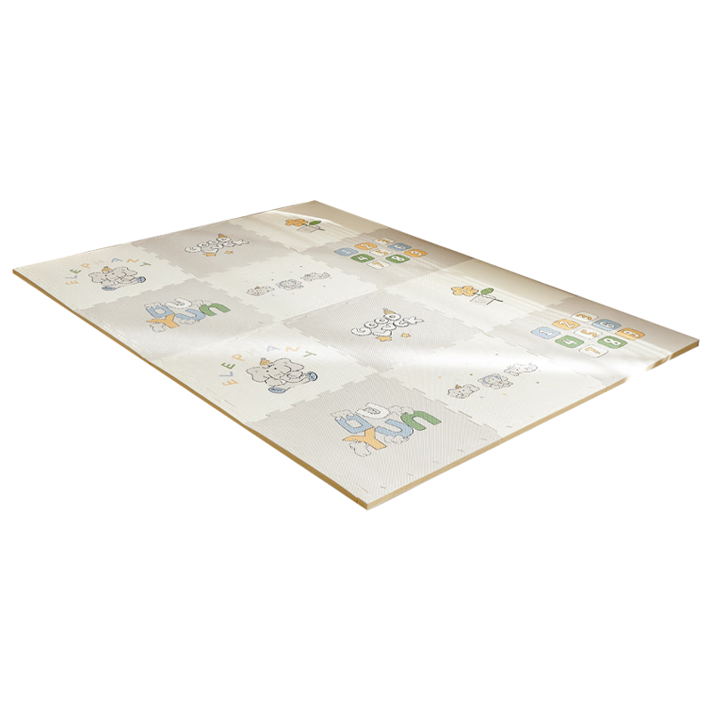 OUYUN Baby Crawling Mat Double-Sided Thickened IXPE Children's Play Mat Panda 60x60x2cm 9 Pieces