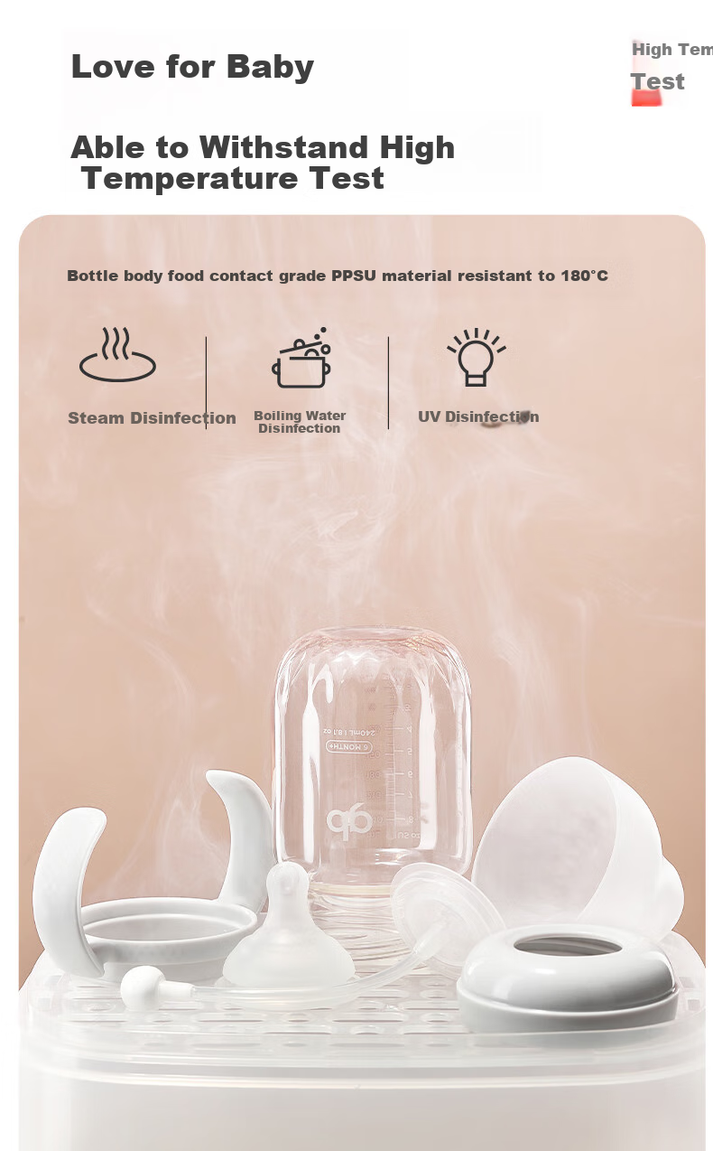 Gb Baby Anti-Colic PPSU Bottle, Anti-Choking Nipple, Breast-Like Milk Bottle, Gravity Ball Bottle, Platinum Series, Gray 12