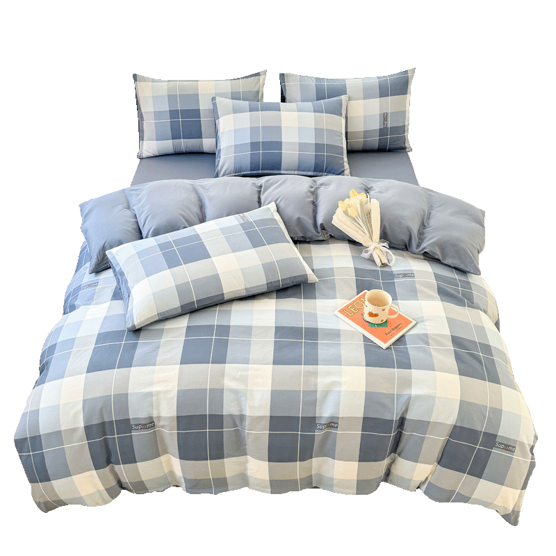 Hongdou 100% Cotton Duvet Cover Single Home Use All Cotton Quilt Cover Single Dormitory Quilt Cover 200*230cm Style