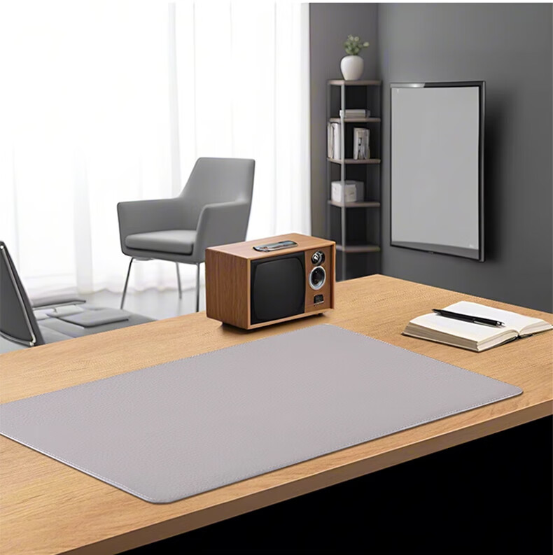 Cat Box Extra Large Waterproof Oil-Proof Heat-Resistant Mouse Pad Desk Mat Computer Leather Cork Office Desk Pad Brown [40*80] 5
