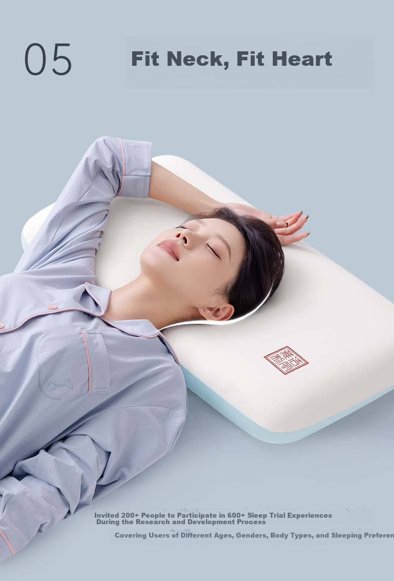 Grace Tidal Memory Foam Pillow Pro, Zero Pressure Slow Rebound Pillow Core, Hotel-Style Adult Neck Support Deep Sleep Pillow 8