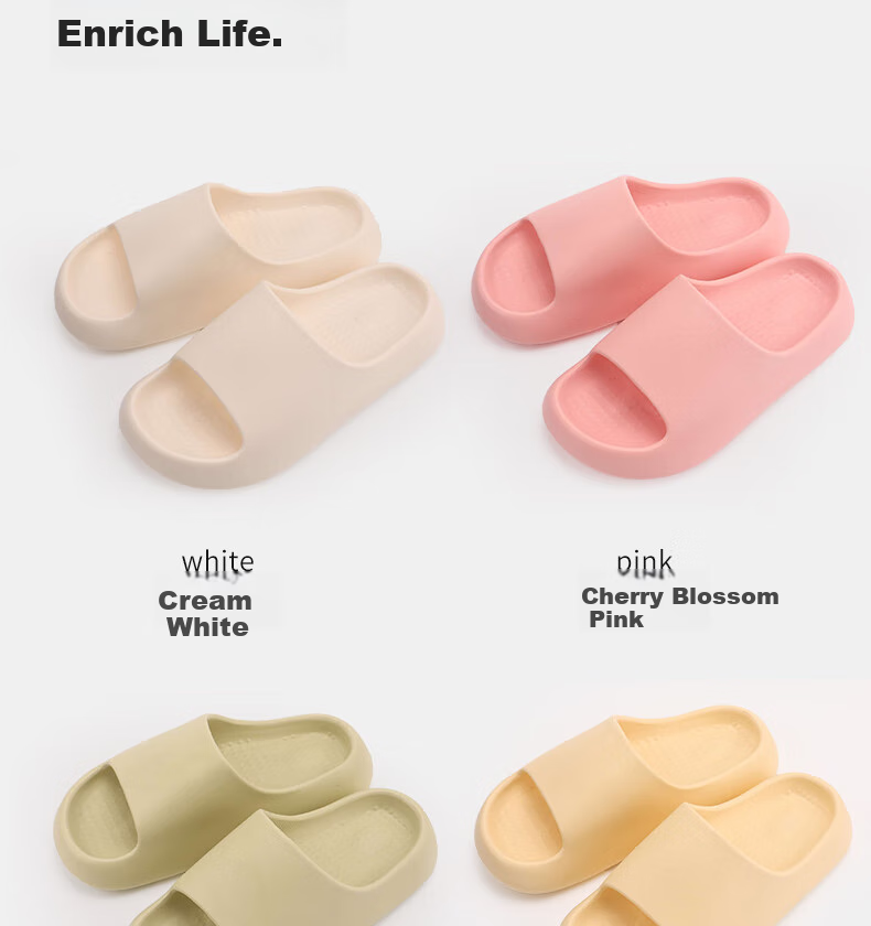 IQGD Slippers for Men And Women, Soft-Soled Floor Slippers, Non-Slip Bathroom Home Slippers for Couples, Model 8308, Cherry Blossom Pink, Size 36-37 11