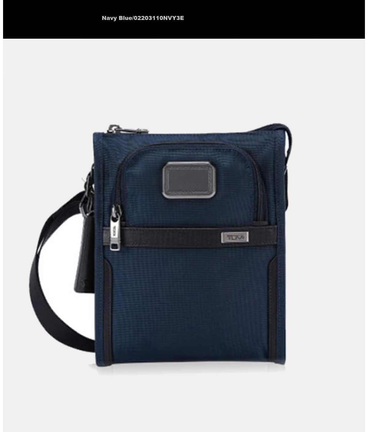 TUMI ALPHA Men's Shoulder Bag, Daily Commute Sports Ballistic Nylon Crossbody Bag, Father's Day Gift 1