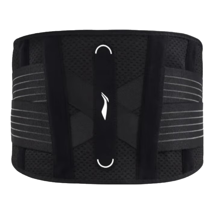 Li-Ning Waist Support Belt for Sports, Fitness, Lumbar Disc, Lumbar Muscle Strain, Men's Running, Abdominal Compression, Deep Squats, Deadlifts, Prolonged Sitting, Back Brace