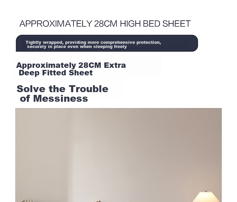 Shuixingjiafang Cotton Fitted Sheet, 100% Cotton Bed Cover, Class A Bedding, Knitted Cotton Mattress Protector, Protective Cover, 1.8x2 Meters 15