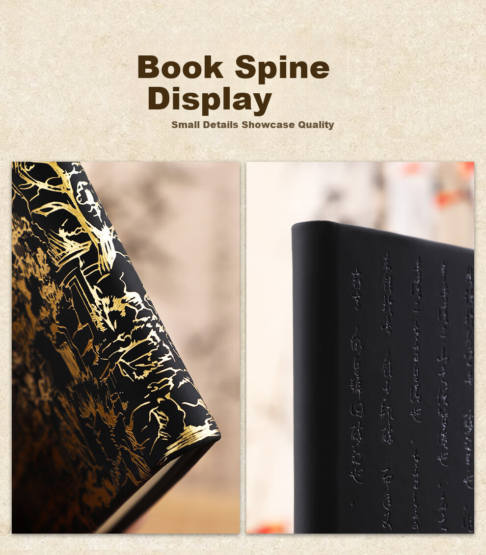 Jiaranheng National Trend Forbidden City Cultural And Creative Gold-Stamped Shengxian's Notes Drunkard's Dream Pavilion Notebook Journal Record Book Office Stationery Gift for Teachers And Students, Birthday Present, Blue 6
