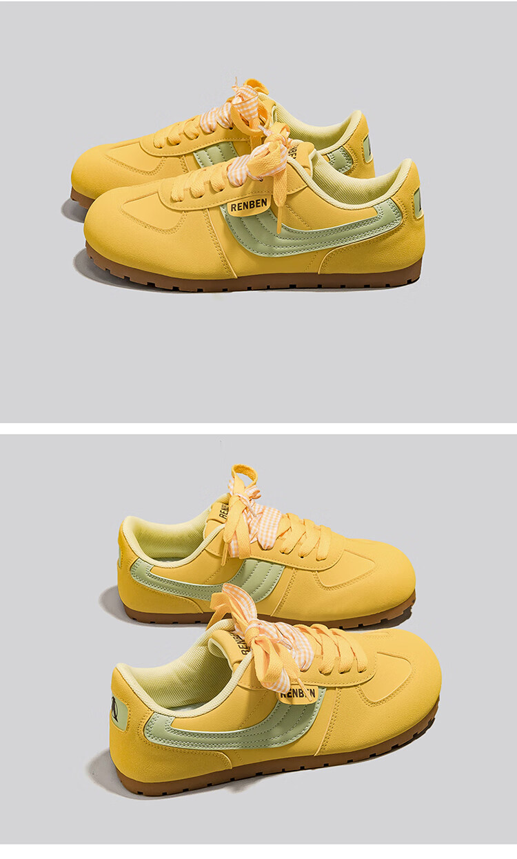 RENBEN 2026 Spring New Original INS Style German Training Shoes Dopamine Color Sweet German Training Shoes Fashion Ultra-Soft Sneakers 15