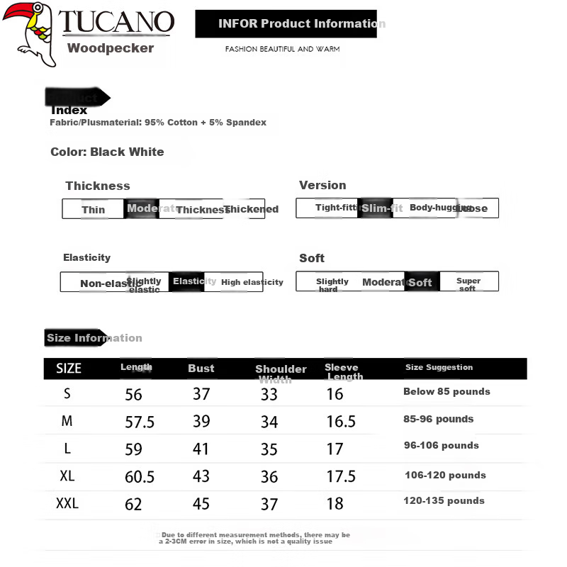 TUCANO Pure Cotton Regular Shoulder Short-Sleeve T-Shirt for Women, Summer New Style Square Neck Simple Casual Slimming Top Undershirt, Black, M