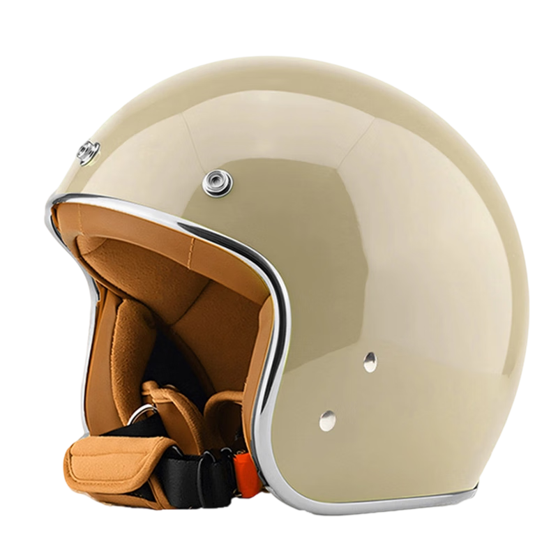 V Electric Motorcycle Helmet 3C Certified Unisex Commuter Safety Helmet Four-Season Lightweight Riding Retro Half Helmet Grass Green Fits 57-60CM