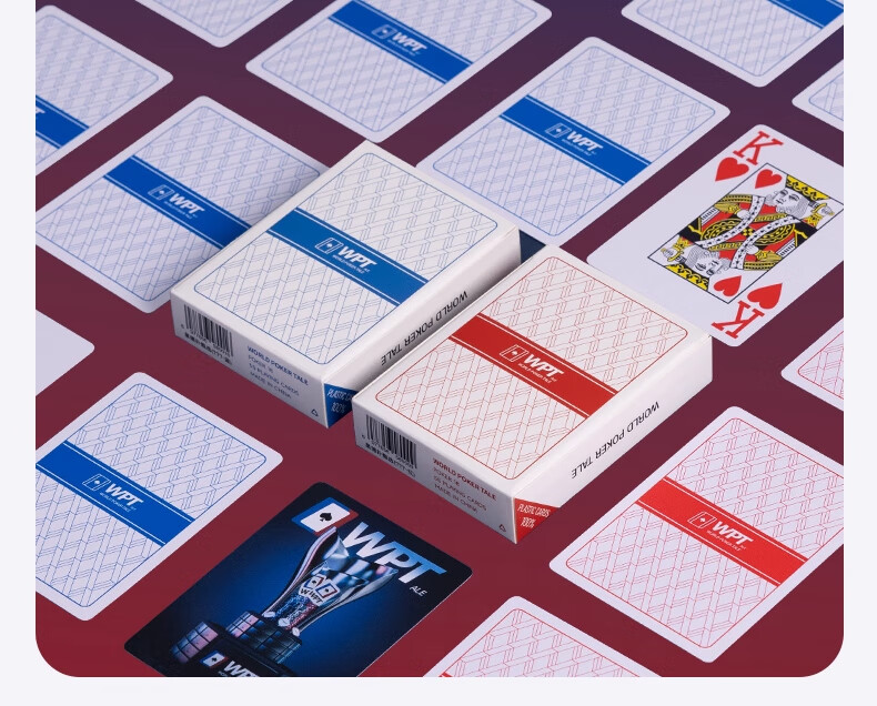 BR WPT Poker Playing Cards Plastic Tournament Professional PVC Waterproof Durable Matte 10 Decks 16