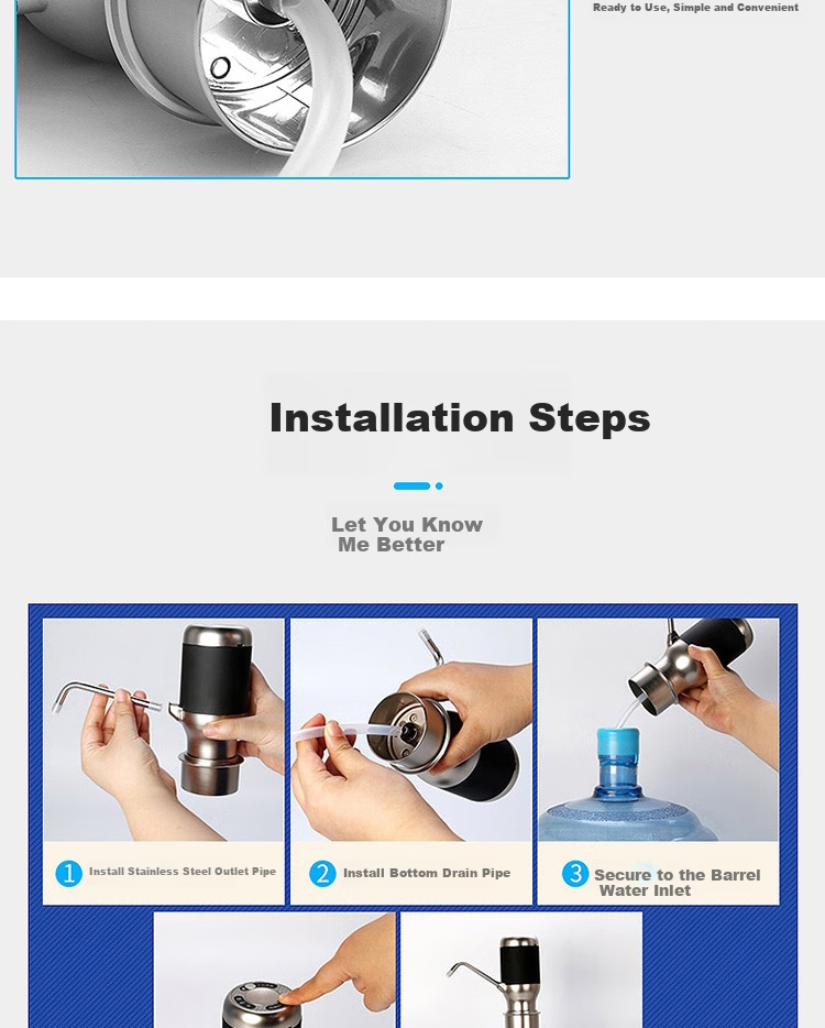 Baijie Electric Water Pump, Bottled Water Dispenser, Automatic Water Suction Device, Water Extractor, Drinking Water Machine, Water Pumping Tool 13
