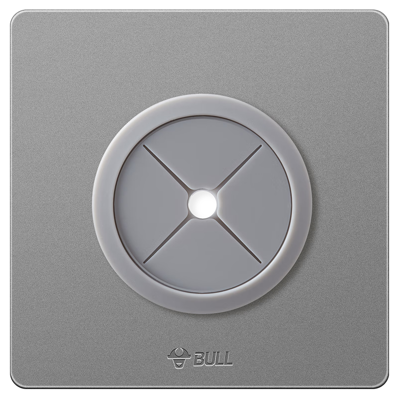 BULL Blank Panel Outlet Hole Cover Plate Switch Socket TV Background Wall Hole Cover G12B104 Starry Gray
