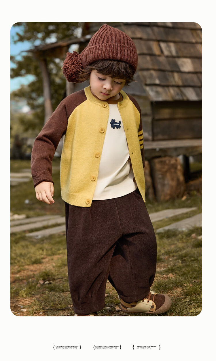ASK JUNIOR Academy Style Children's Long Sleeve Sweater 25 Autumn Toddler Colorblock Fleece Yarn Knit Cardigan Boys Sweater 5
