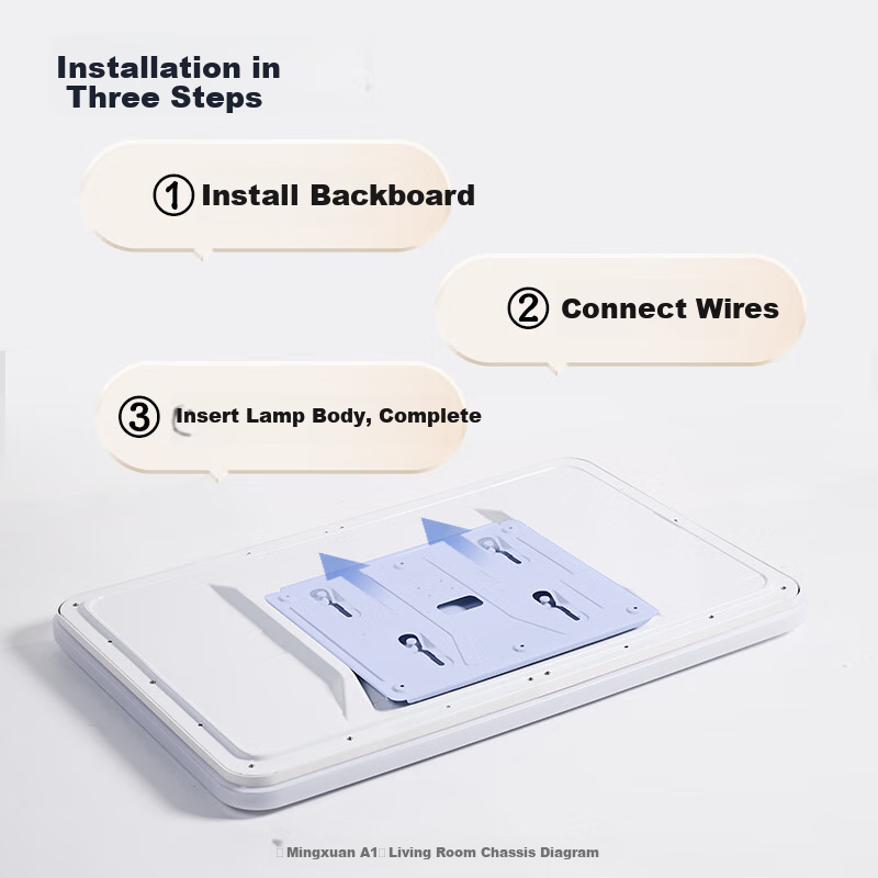 Midea Ceiling Light, Main Light for Living Room And Bedroom, LED Full Spectrum Eye-Protecting Lamp, High-End Lighting Xuan A1 with Installation Included