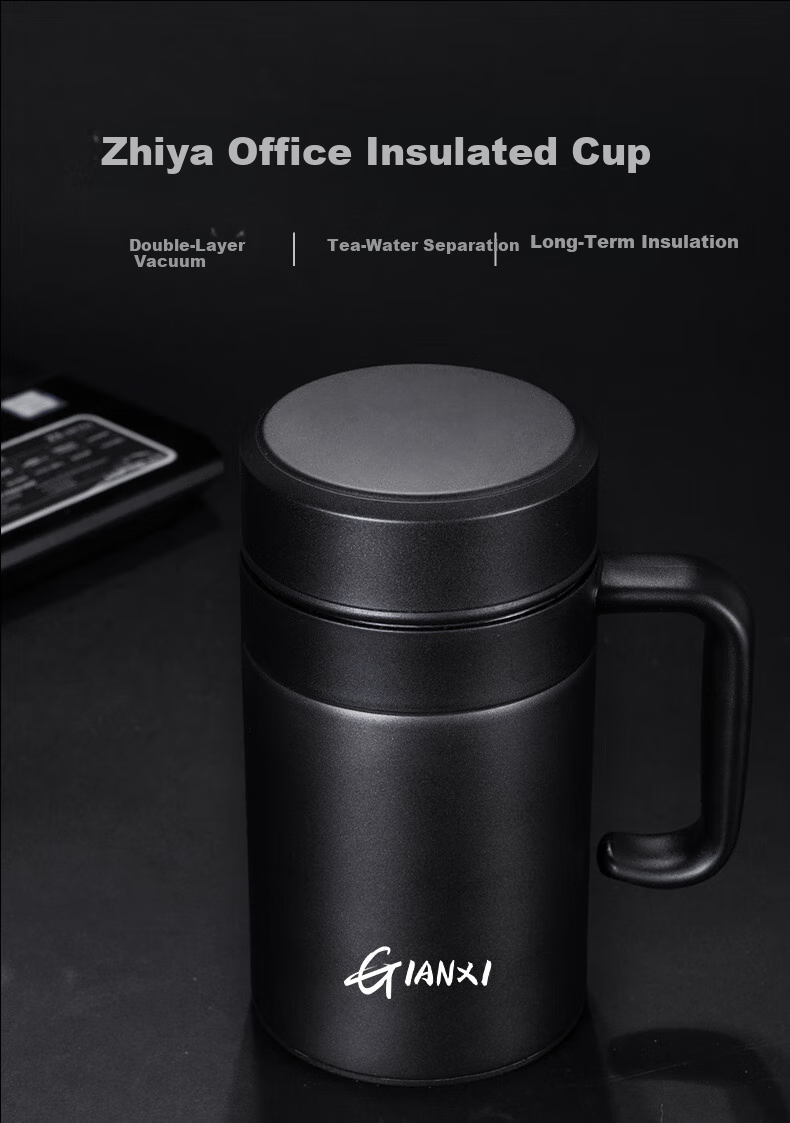 Jieanxi Insulated Mug, 316 Stainless Steel, Smart Temperature Display, Large Capacity, Office Tea Cup, Home Use, 520ml Gift 1