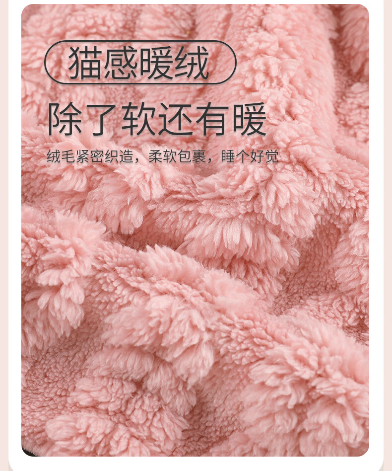 MiiOW Coral Fleece Children's Bathrobe Autumn Winter Thickened Plush Cartoon Warm Homewear for Girls 2025 New Style 2
