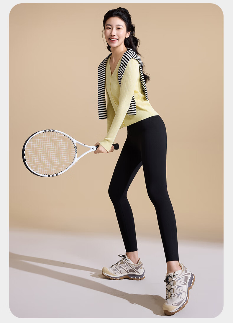 MiiOW Shark Pants [Graphene Thermal] Fleece-Lined Thickened Autumn Winter Leggings Slimming Shaping Warm Palace 2025 New Edition 15