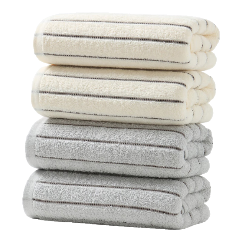 Xinya Cotton Towels, Absorbent Large Towels, 4 Pieces, Adult Face Towels, Quick-Drying Hand Towels, Lint-Free Bath Towels, Hair-Drying Towels, Face Wipes