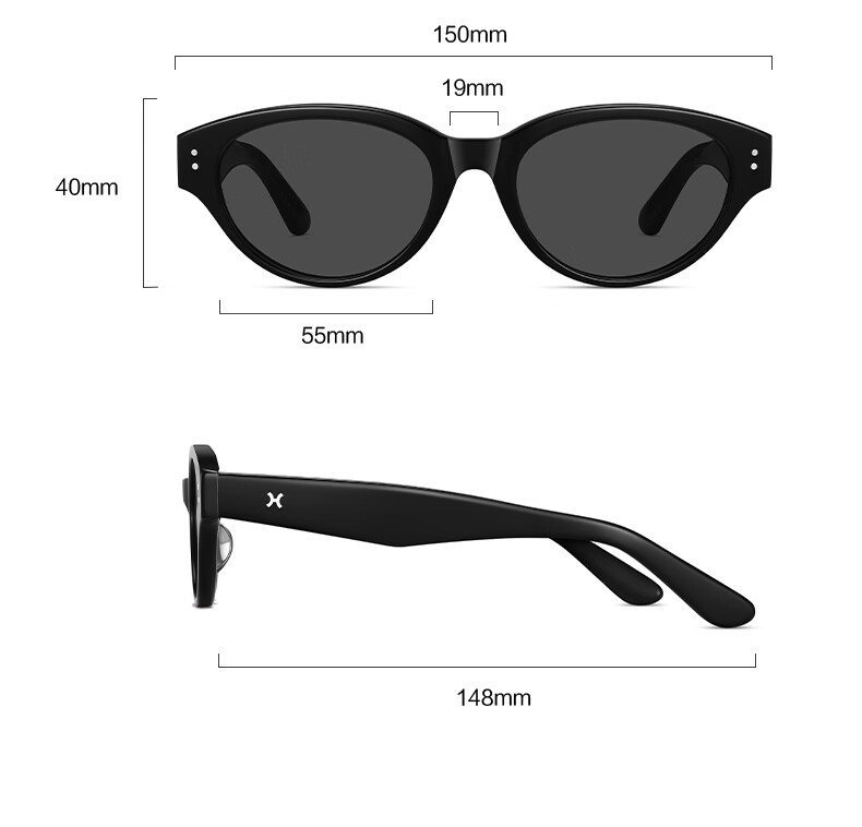 LOHO Cat Eye Sunglasses for Women, UV Protection, Retro Style, Sun Glasses, Square And Round Face, Face-Slimming Effect, New Model 2026 1