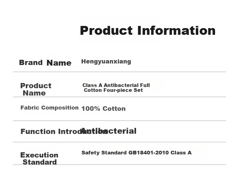Hengyuanxiang Pure Cotton Four-Piece Set, Class A Antibacterial, 100% Pure Cotton Bedding Set Including Bed Sheet, Duvet Cover, And Pillowcases, for 1.8m Bed, Sky Blue (Duvet Cover 200*230cm) 10