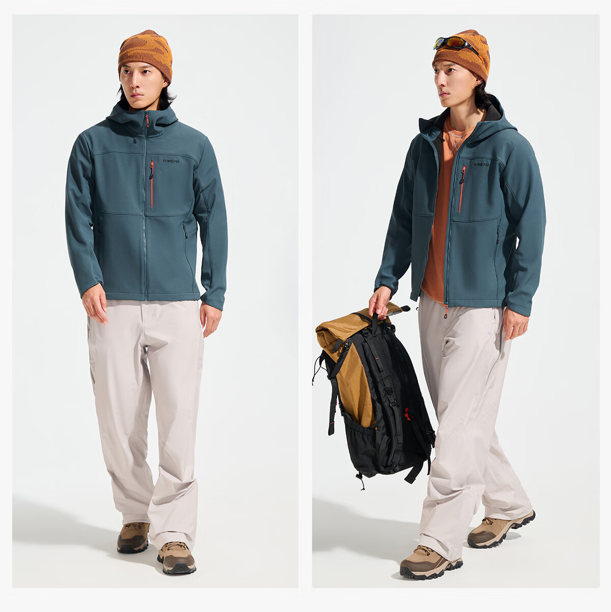 TOREAD Men's Softshell Jacket Autumn Winter Outdoor Sports Warm Coat TAEEAN91053 4