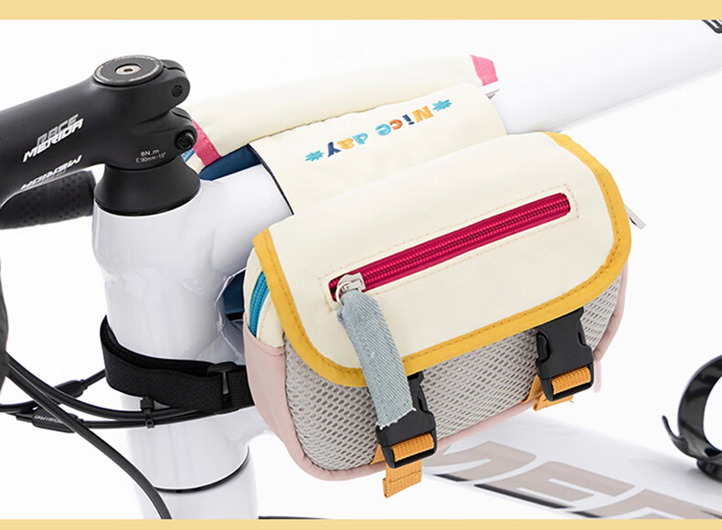 40,000 Kilometers Bicycle Front Top Tube Frame Bag Mountain Road Bike Phone Storage Bag Blue 6
