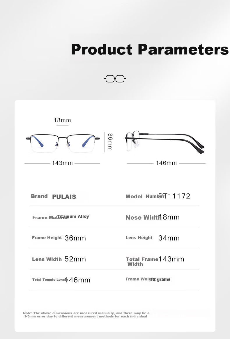 Pulais Reading Glasses for Men And Women, Imported Anti-Blue Light Automatic Zoom Reading Glasses 11172, Bifocal with 3.00 Diopter 9