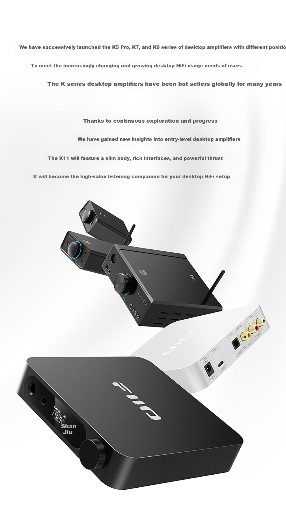 FiiO K11 Desktop Decoding Headphone Amplifier, DSD Decoder All-In HiFi Amplifier, Supports PS5 Switch, Silver Decoder 6