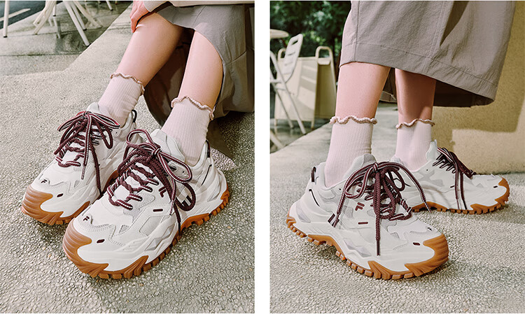 FILAFUSION Fila Trendy Women's Shoes BIANCO Platform Winter Candy Dad Sneakers 20