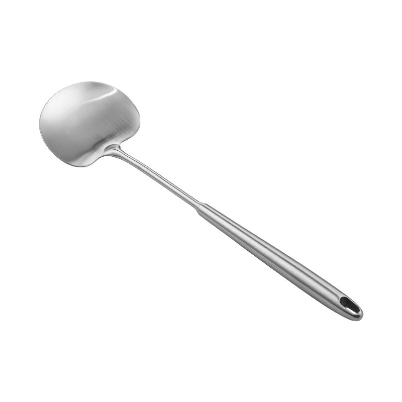 Onlycook Cooking Spatula and Spoon Set, Household Stir-Fry Spatula, 304 Stainless Steel Food Grade, Mushroom Handle Spoon - Large Size