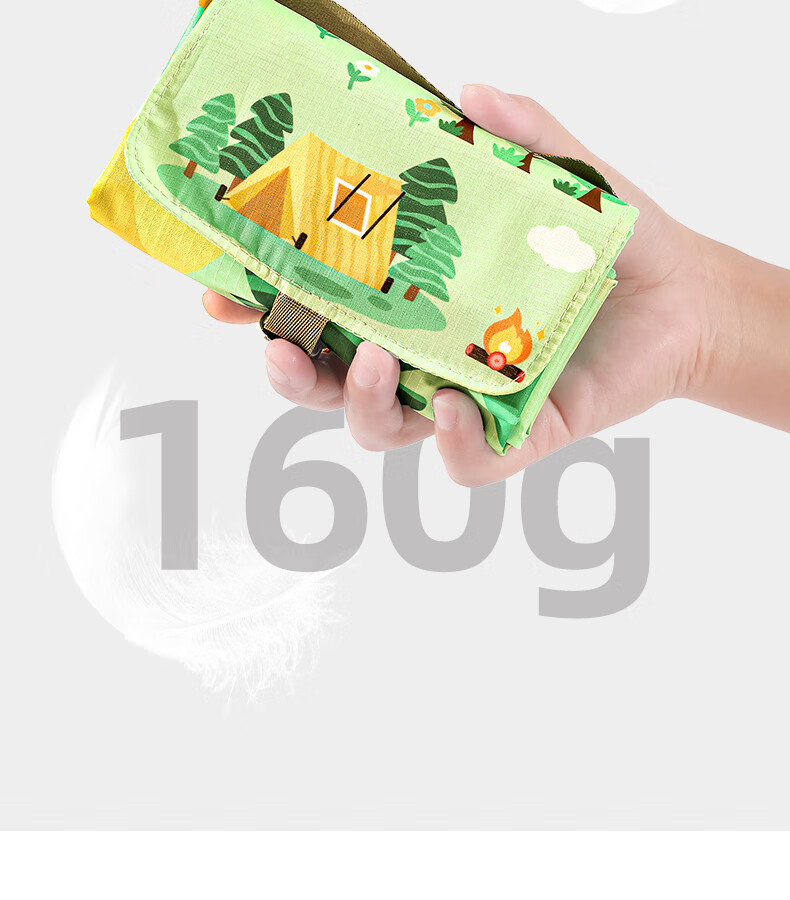 Etravel Picnic Mat, Ultrasonic Outdoor Thickened Moisture-Proof Mat, Portable Beach Tent Ground Mat, Chunri 2*2 Meters 8
