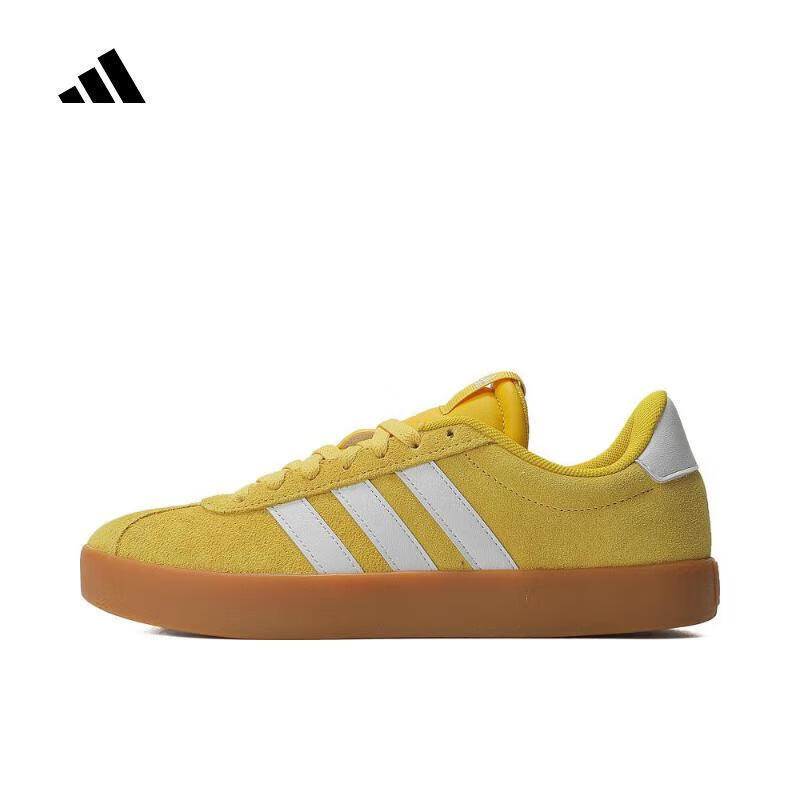 Adidas VL COURT 3.0 Casual Shoes JP8570 Yellow Men Women Sports Style Size 42 1