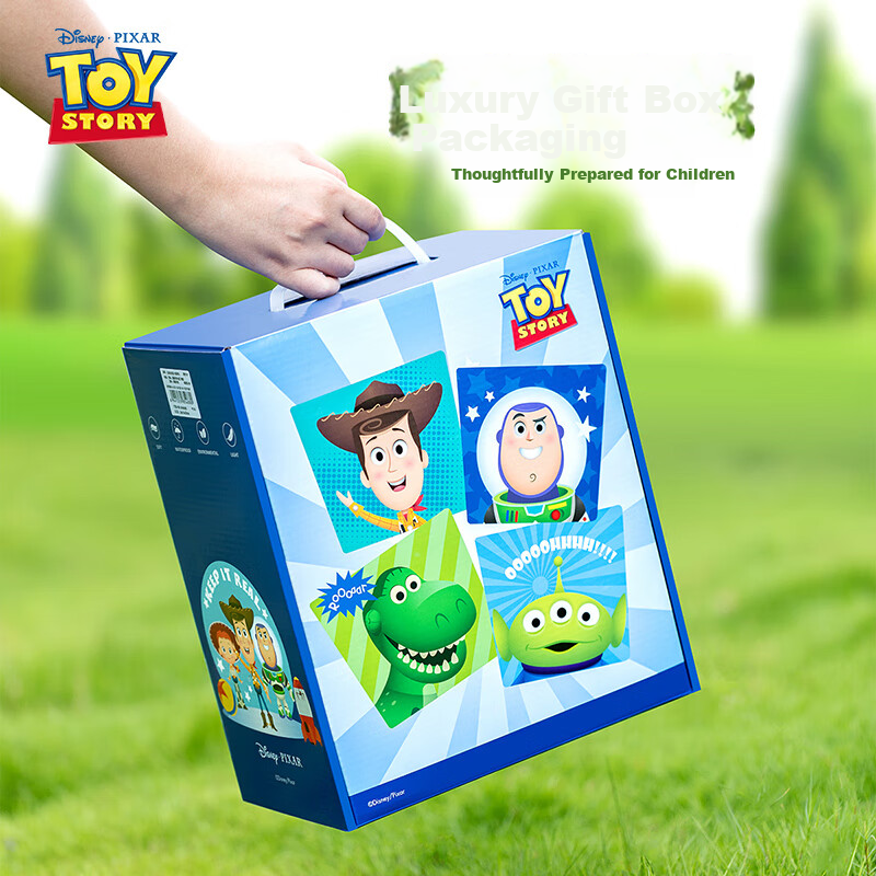 Disney Kindergarten Backpack for Ages 3-6, Anti-Loss, Ultra-Light, Children's Diving Material, Boys' Backpack, Dinosaur Gift Box Style