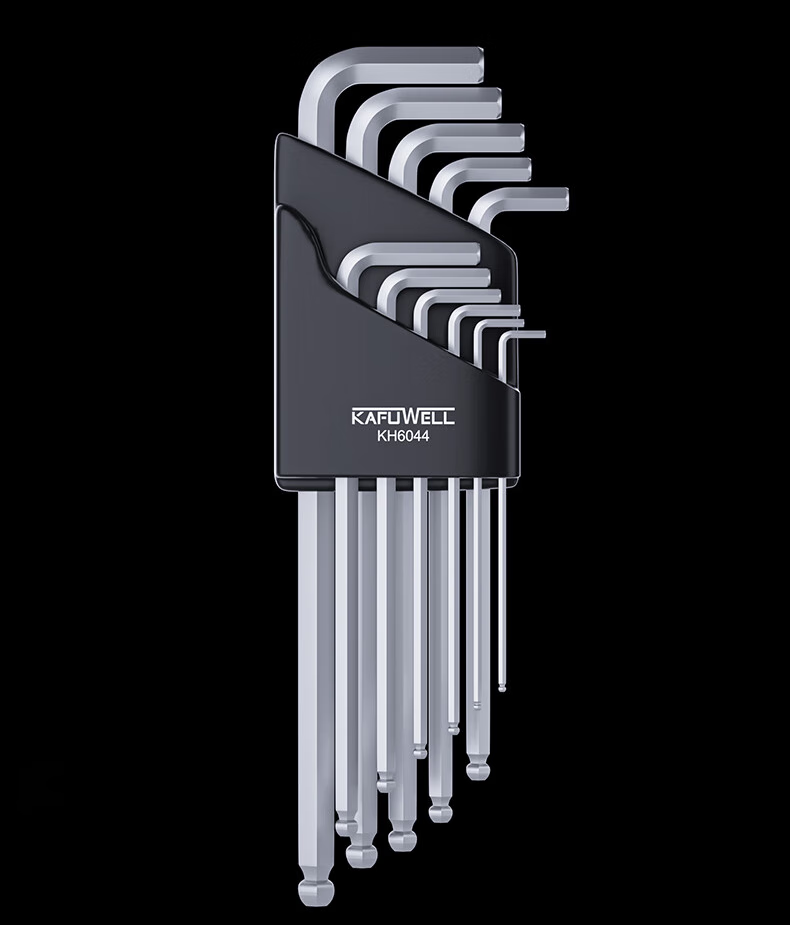 Kafwell Hex Key Wrench Universal Household Tool Set Hex Screwdriver Alloy Steel Ball-End 11-Piece Set KH6044 7