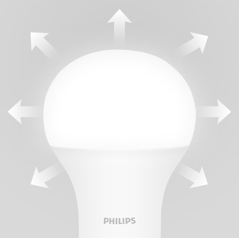 PHILIPS Constant Brightness LED Bulb High Brightness Energy-Saving E27 Screw Base 10W Warm White 3000K True Color Edition 1